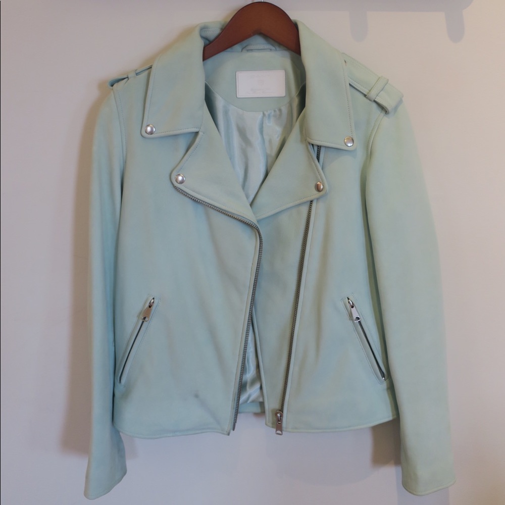 Leather motorcycle jacket (100% lamb leather)